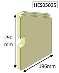 Brick, Side, Left Hand – Herald 5 Slimline (Eco) – HES05025