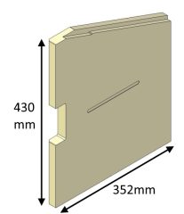 Baffle, Brick - Aspect 14 Boiler (Eco) - ASB14014B