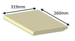 Baffle, Brick - Aspect 14 Boiler (Eco) - ASB14019B